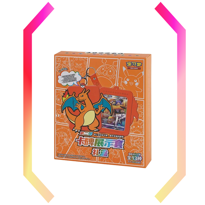 Pokemon Charizard Card Display Set Charizard Gift Box